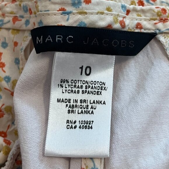 Marc Jacobs pants 10 women cropped capris clamdiggers pink - Picture 9 of 10